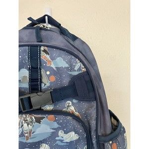 Pottery Barn Kids Star Wars Mandalorian Mackenzie Large Backpack Glow In Dark